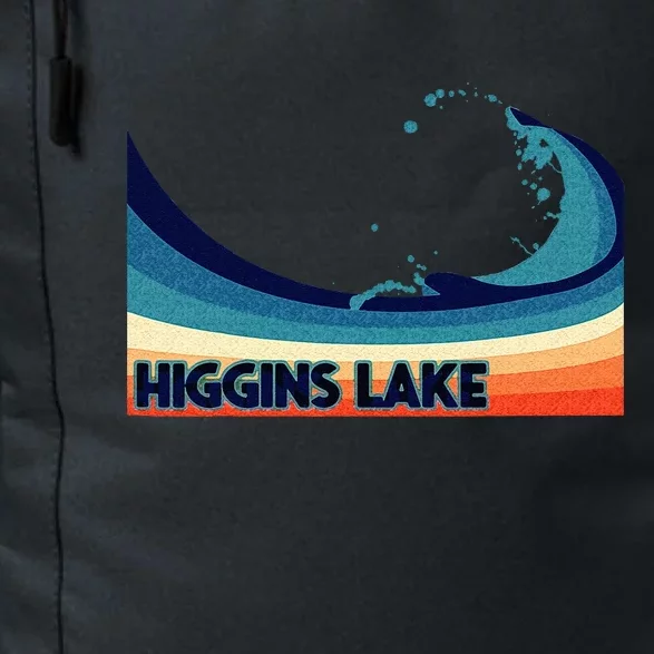 Higgins Lake Michigan Retro Boating Sailing & Fishing Daily Commute Backpack