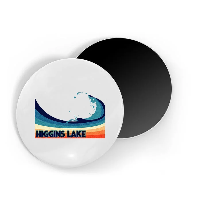 Higgins Lake Michigan Retro Boating Sailing & Fishing Magnet