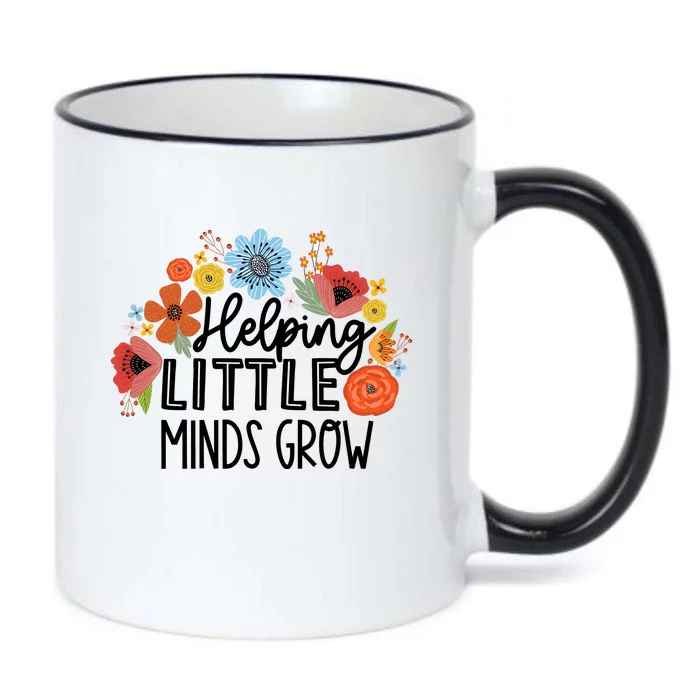 Helping Little Minds Grow Teacher Black Color Changing Mug