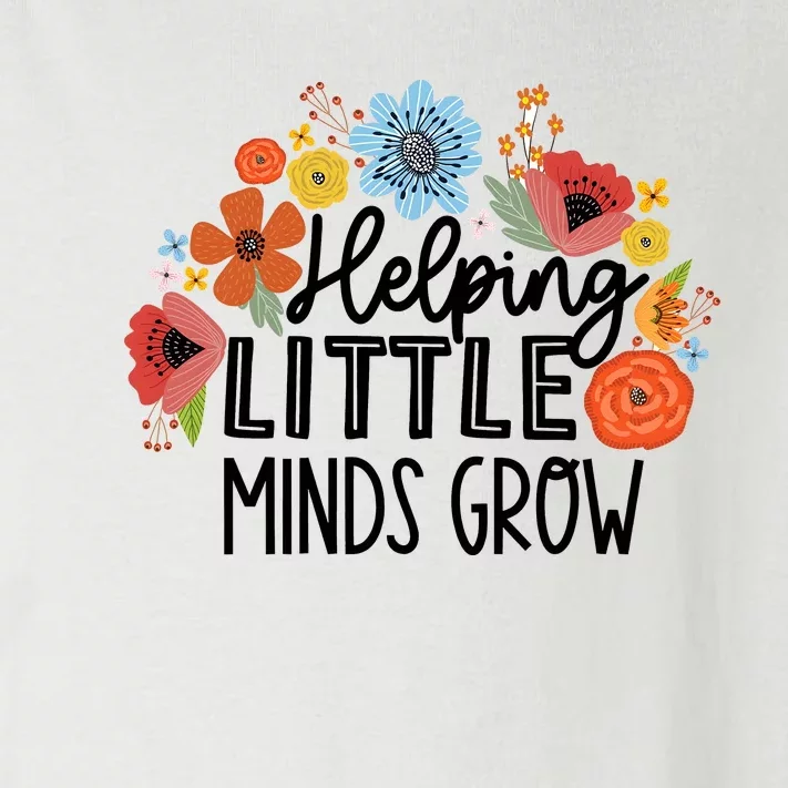 Helping Little Minds Grow Teacher Toddler Long Sleeve Shirt