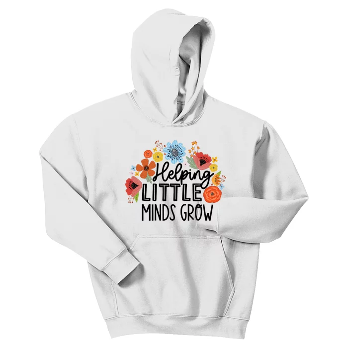 Helping Little Minds Grow Teacher Kids Hoodie