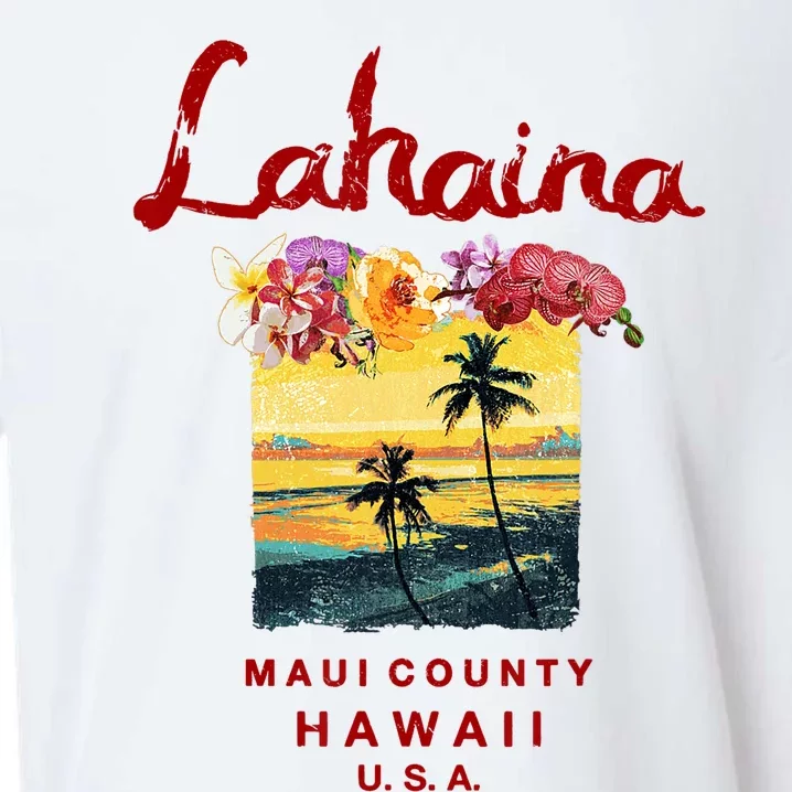 Hawaii Lahaina Maui Vintage Hawaiian Sueded Cloud Jersey T-Shirt