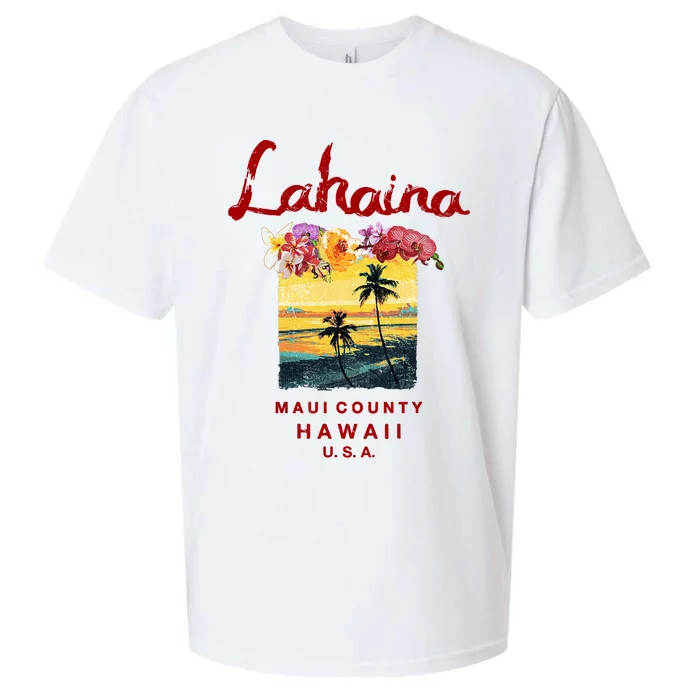 Hawaii Lahaina Maui Vintage Hawaiian Sueded Cloud Jersey T-Shirt