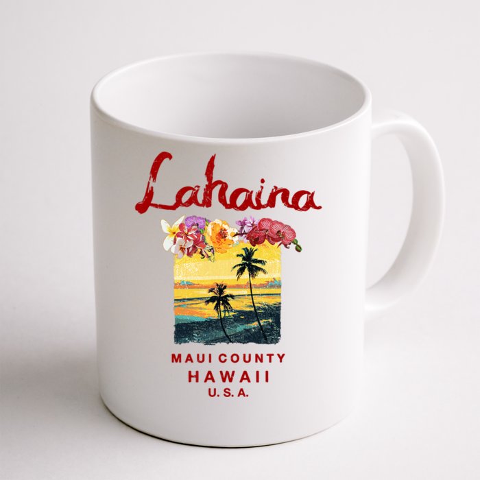 Hawaii Lahaina Maui Vintage Hawaiian Front & Back Coffee Mug