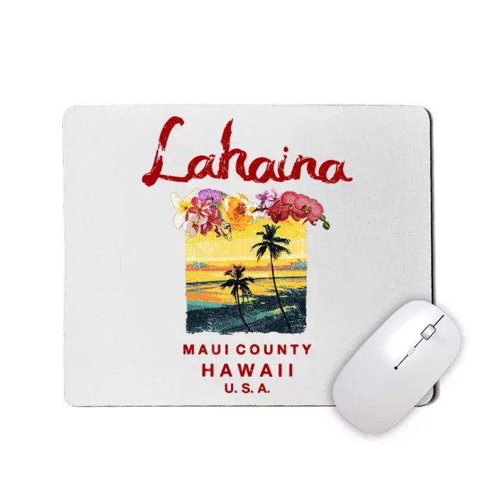 Hawaii Lahaina Maui Vintage Hawaiian Mousepad