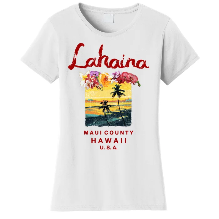 Hawaii Lahaina Maui Vintage Hawaiian Women's T-Shirt