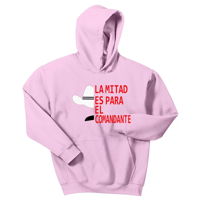 Honduras La Mitad Es Para El Comandante Kids Hoodie