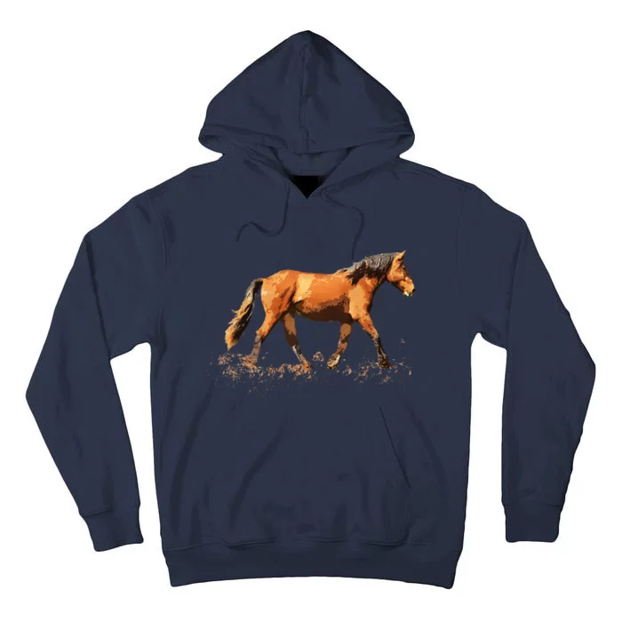 Horse Lover Man Woman Girl Loves Horses Gift Rider Riding Tall Hoodie