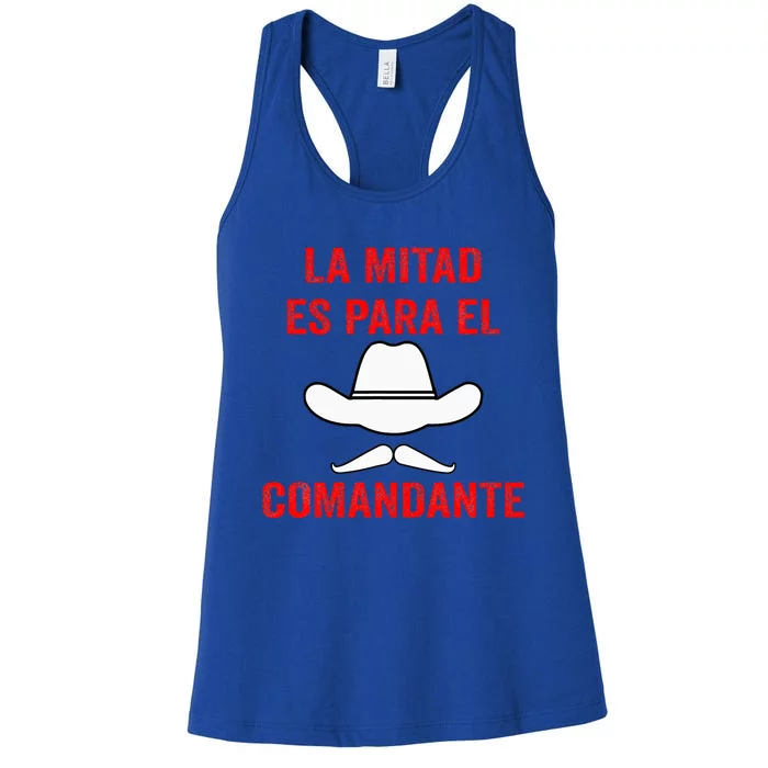 Honduras La Mitad Es Para El Comandante Women's Racerback Tank