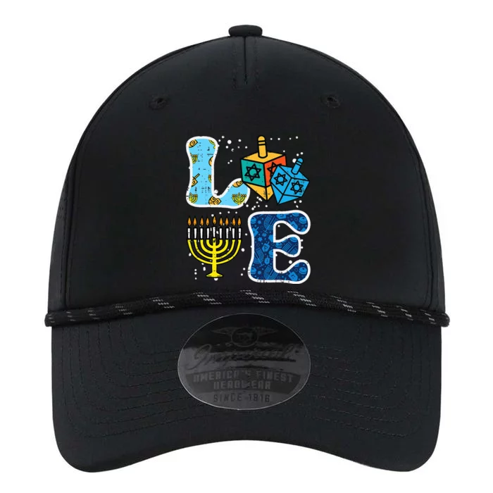 Hanukkah Love Menorah Dreidel Chanukah Jewish Performance The Dyno Cap