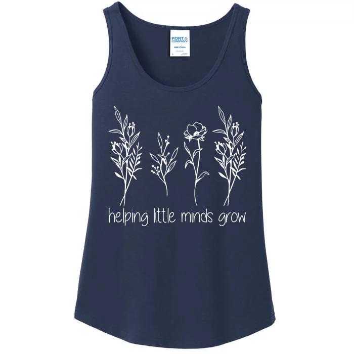 Helping Little Minds Grow Gift For Teacher Ladies Essential Tank