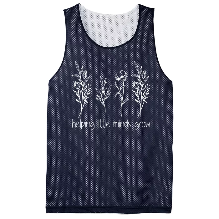 Helping Little Minds Grow Gift For Teacher Mesh Reversible Basketball Jersey Tank