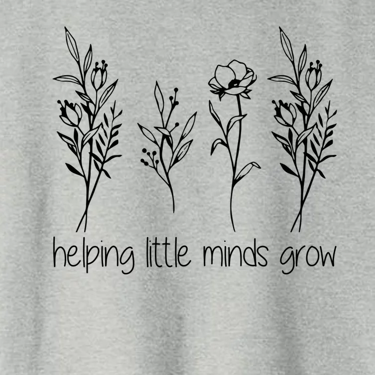 Helping Little Minds Grow Gift For Teacher Women's Crop Top Tee