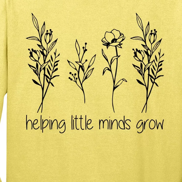 Helping Little Minds Grow Gift For Teacher Long Sleeve Shirt