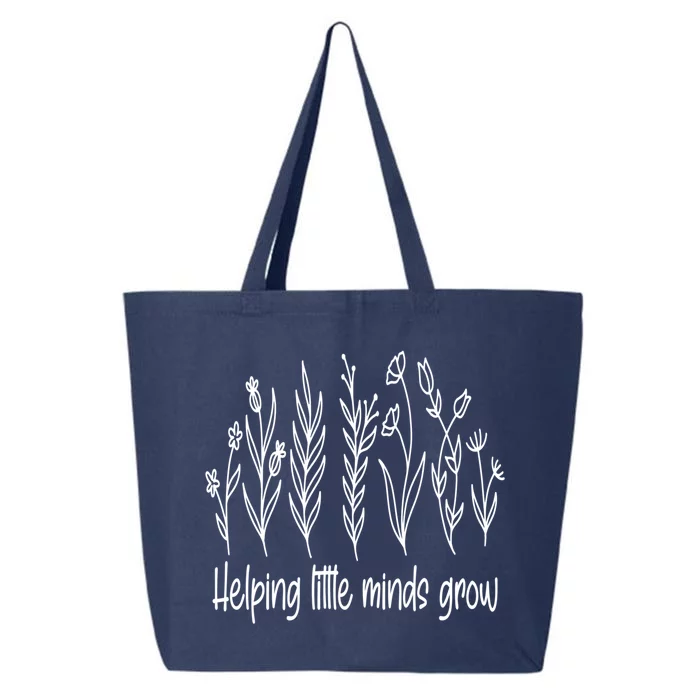 Helping Little Minds Grow Wildflowers Gift Teachers Gift 25L Jumbo Tote