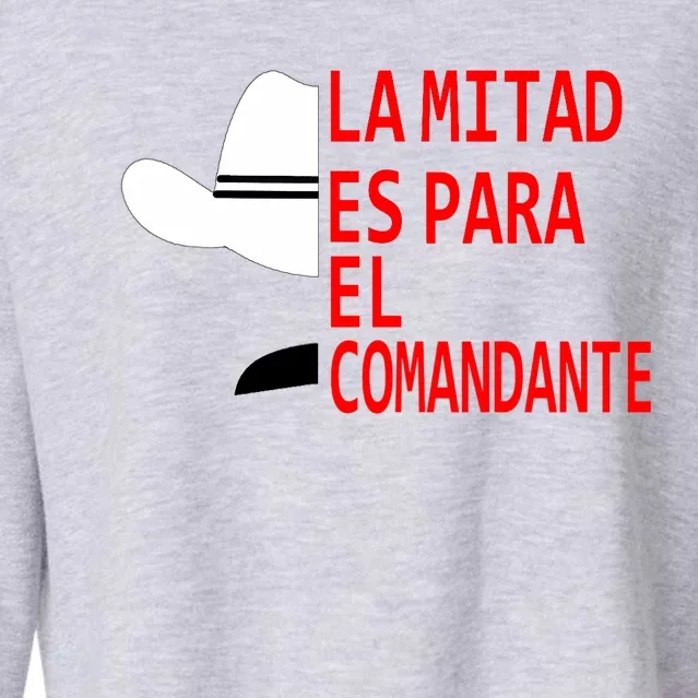 Honduras La Mitad Es Para El Comandante Cropped Pullover Crew