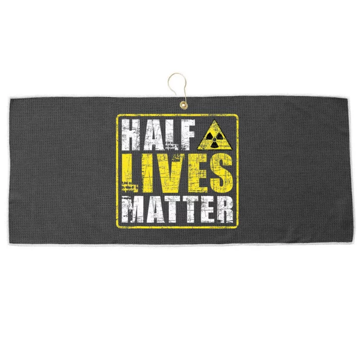 Half Lives Matter Nuclear Engineering Large Microfiber Waffle Golf Towel