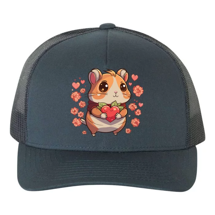 Hamster Lover Men Women Valentines Day Hamster Yupoong Adult 5-Panel Trucker Hat