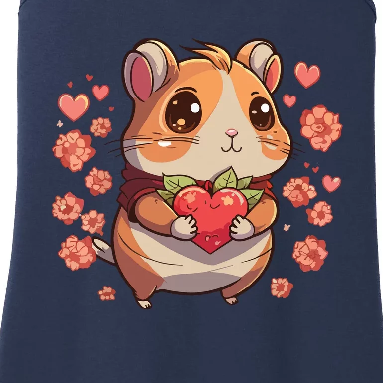 Hamster Lover Men Women Valentines Day Hamster Ladies Essential Tank