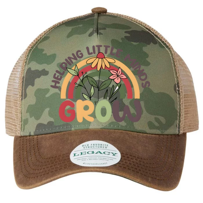 Helping Little Minds Grow Retro Rainbow Legacy Tie Dye Trucker Hat