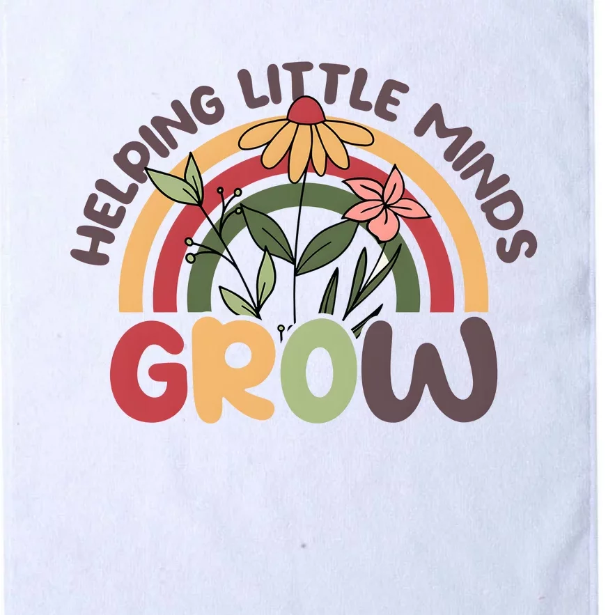 Helping Little Minds Grow Retro Rainbow Platinum Collection Golf Towel