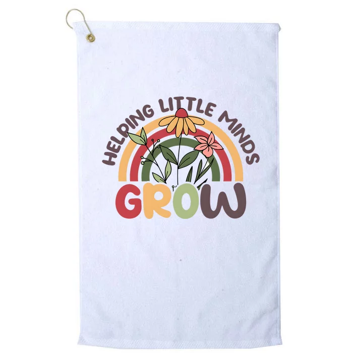 Helping Little Minds Grow Retro Rainbow Platinum Collection Golf Towel