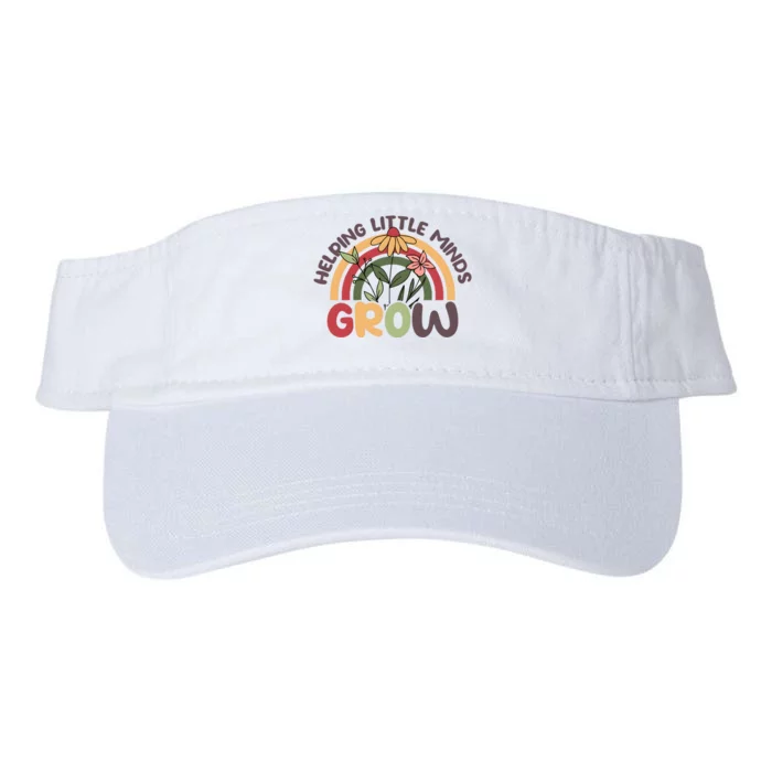 Helping Little Minds Grow Retro Rainbow Valucap Bio-Washed Visor