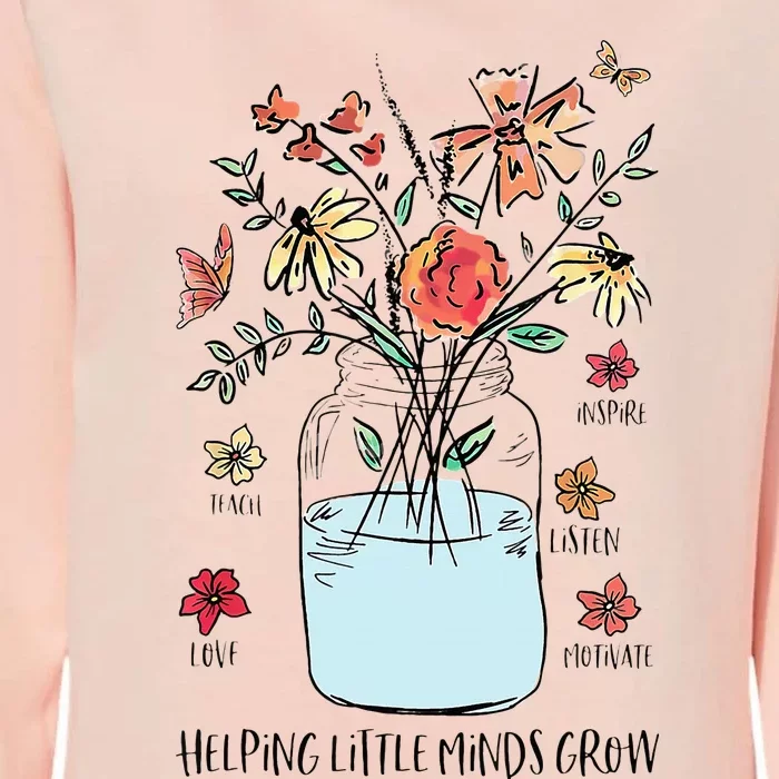 Helping Little Minds Grow LigFunny For Christmas Mom Dad Womens California Wash Sweatshirt