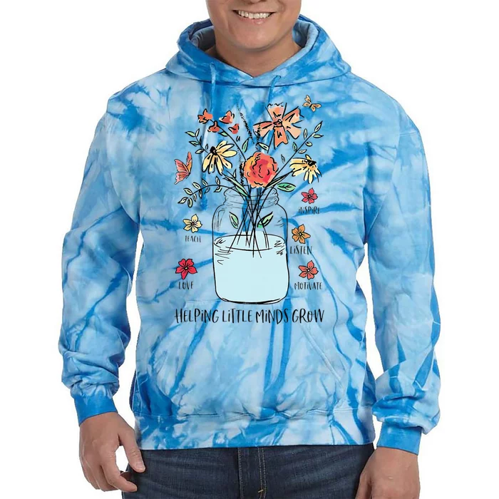 Helping Little Minds Grow LigFunny For Christmas Mom Dad Tie Dye Hoodie