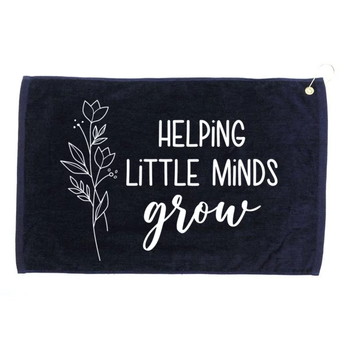 Helping Little Minds Grow Educator Teacher Grommeted Golf Towel