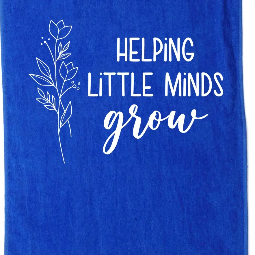 Helping Little Minds Grow Educator Teacher Platinum Collection Golf Towel