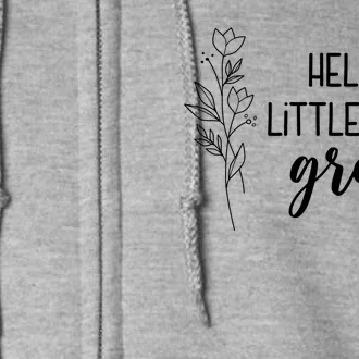 Helping Little Minds Grow Educator Teacher Full Zip Hoodie