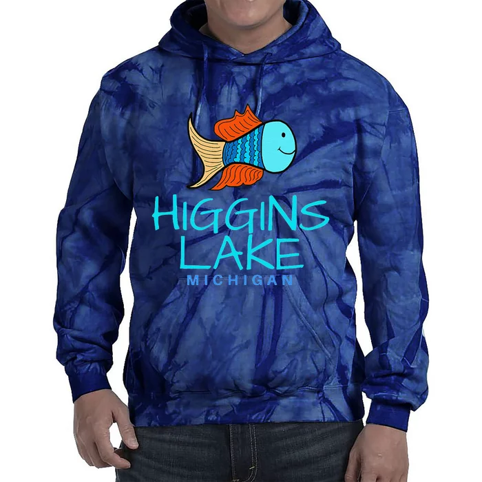 Higgins Lake Michigan , Boaters And Anglers MI Tie Dye Hoodie