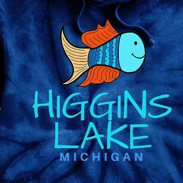 Higgins Lake Michigan , Boaters And Anglers MI Tie Dye Hoodie