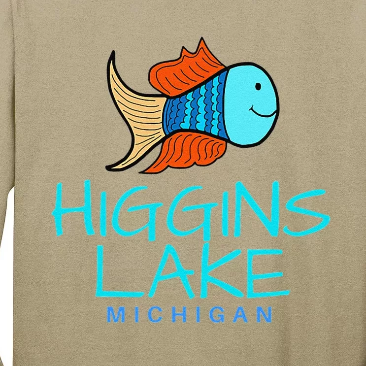 Higgins Lake Michigan , Boaters And Anglers MI Tall Long Sleeve T-Shirt