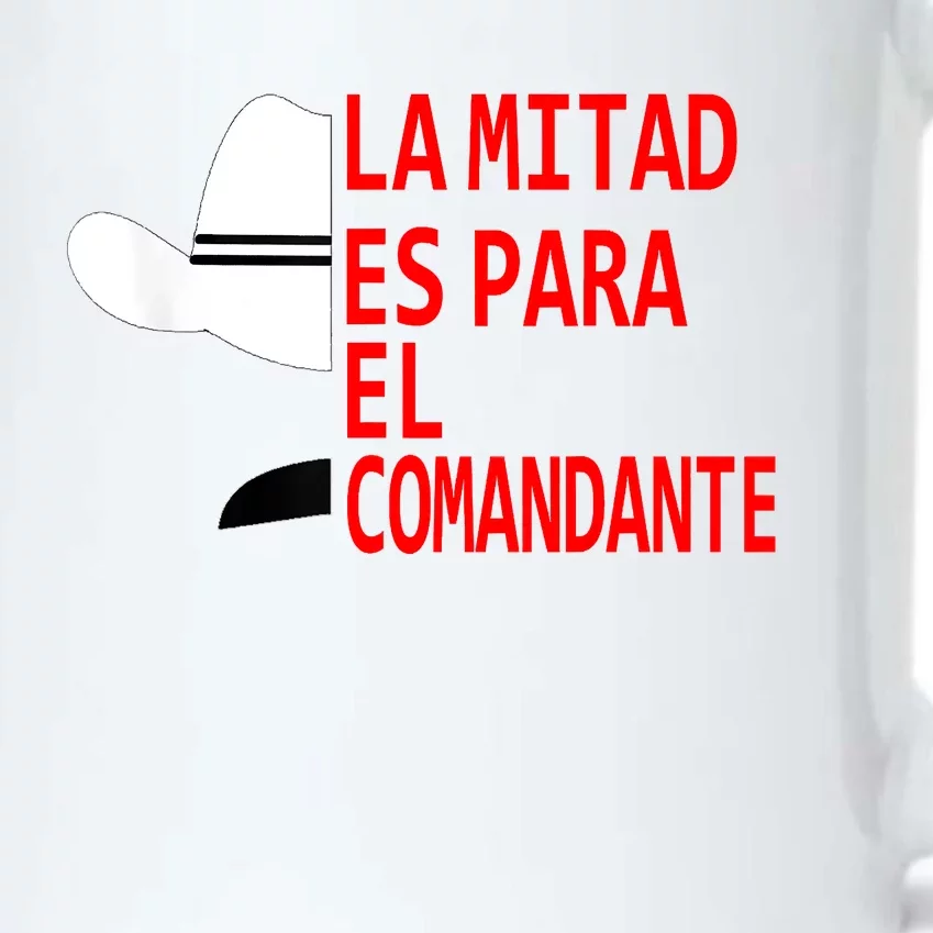 Honduras La Mitad Es Para El Comandante Black Color Changing Mug