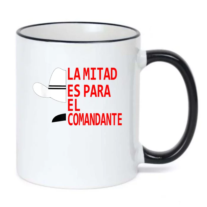 Honduras La Mitad Es Para El Comandante Black Color Changing Mug