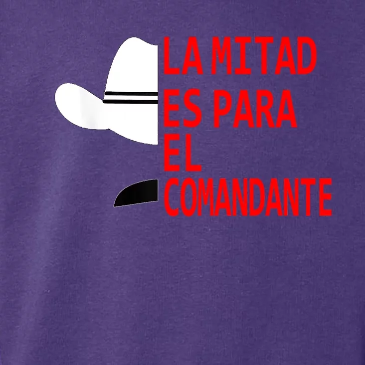 Honduras La Mitad Es Para El Comandante Toddler Hoodie