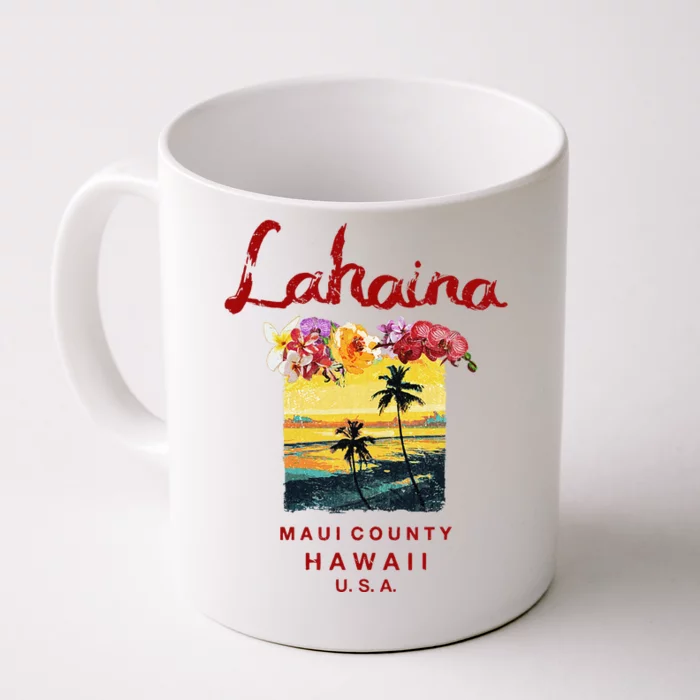 Hawaii Lahaina Maui Vintage Hawaiian Front & Back Coffee Mug