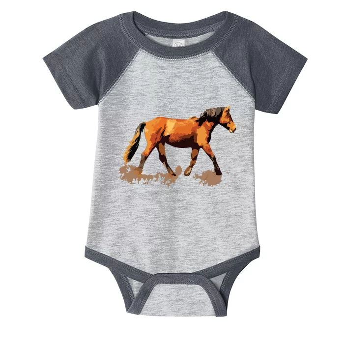 Horse Lover Man Woman Girl Loves Horses Gift Rider Riding Infant Baby Jersey Bodysuit