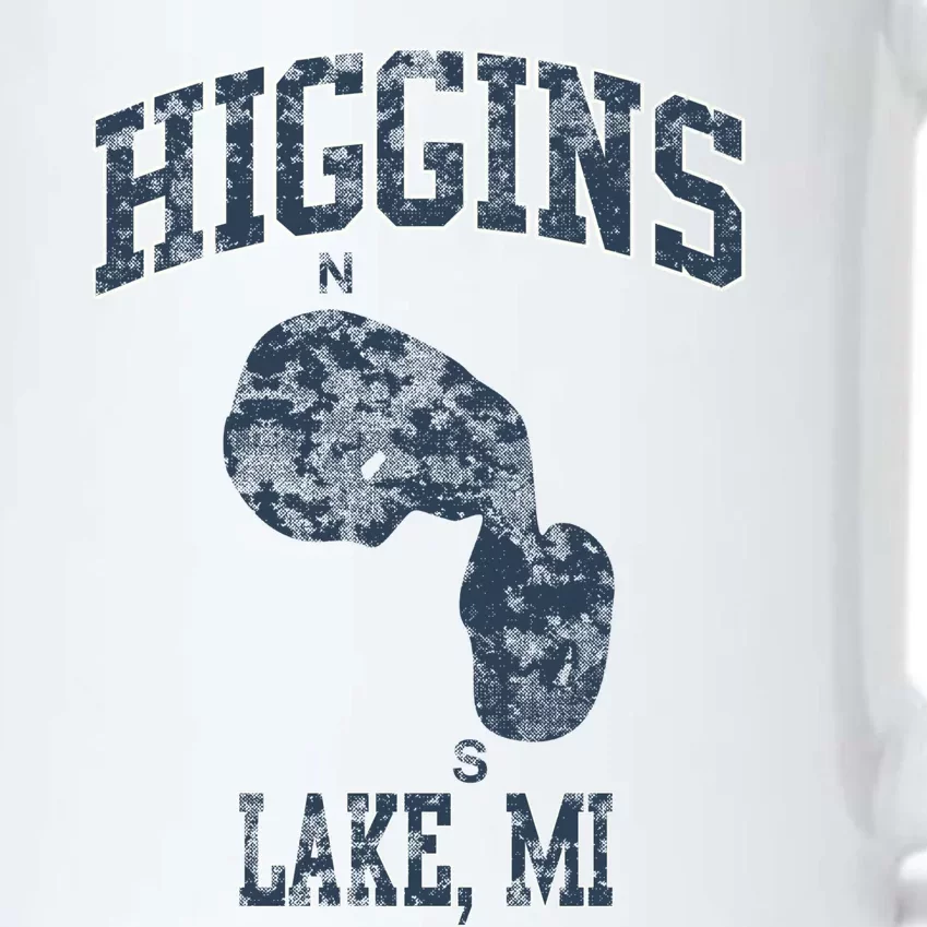 Higgins Lake Michigan Vintage Black Color Changing Mug