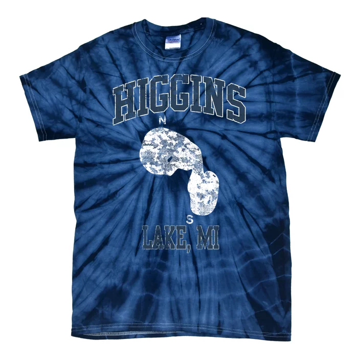 Higgins Lake Michigan Vintage Tie-Dye T-Shirt