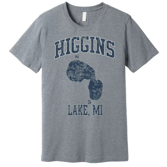 Higgins Lake Michigan Vintage Premium T-Shirt