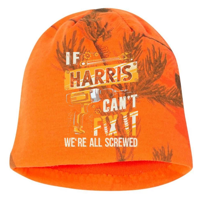 Harris Last Name If Harris CanT Fix It Kati - Camo Knit Beanie