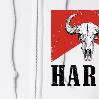 H.A.R.D.Y Last Name H.A.R.D.Y Family Western Style Full Zip Hoodie