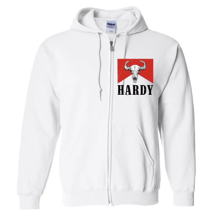 H.A.R.D.Y Last Name H.A.R.D.Y Family Western Style Full Zip Hoodie