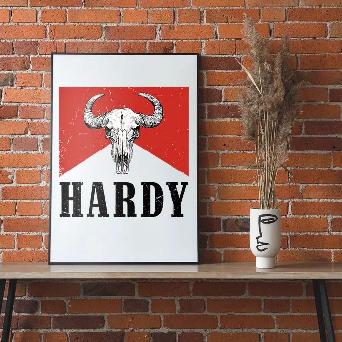 H.A.R.D.Y Last Name Family Western Style Poster