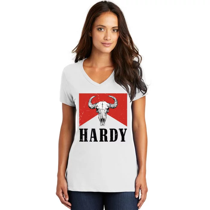 H.A.R.D.Y Last Name Family Western Style Women's V-Neck T-Shirt