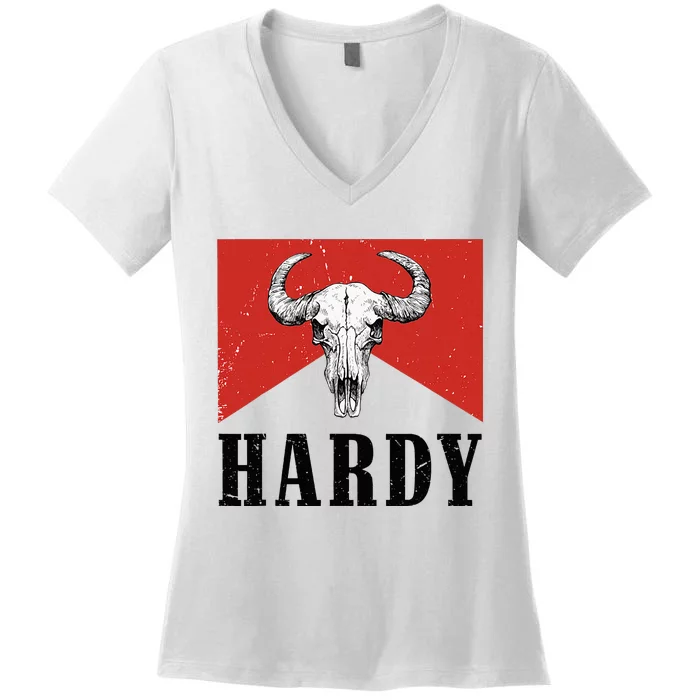 H.A.R.D.Y Last Name Family Western Style Women's V-Neck T-Shirt