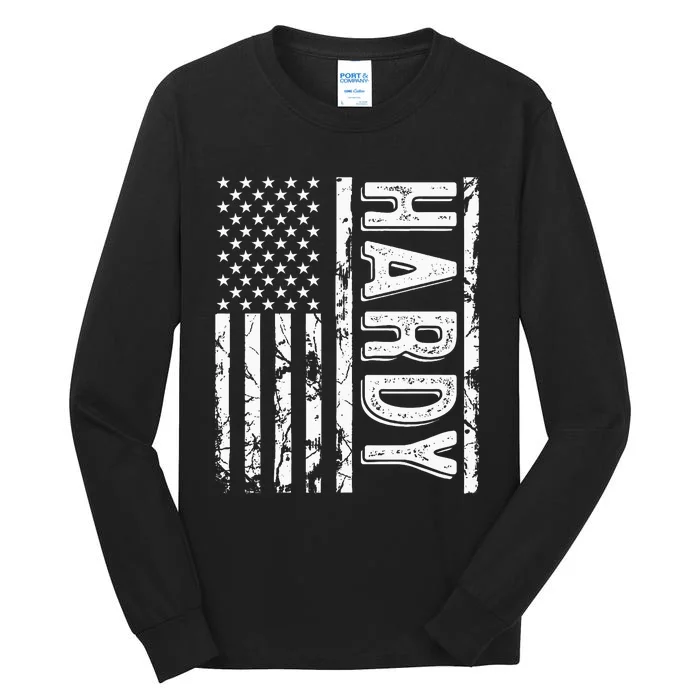 H.A.R.D.Y Last Name Funny Surname Team Family Reunion Tall Long Sleeve T-Shirt